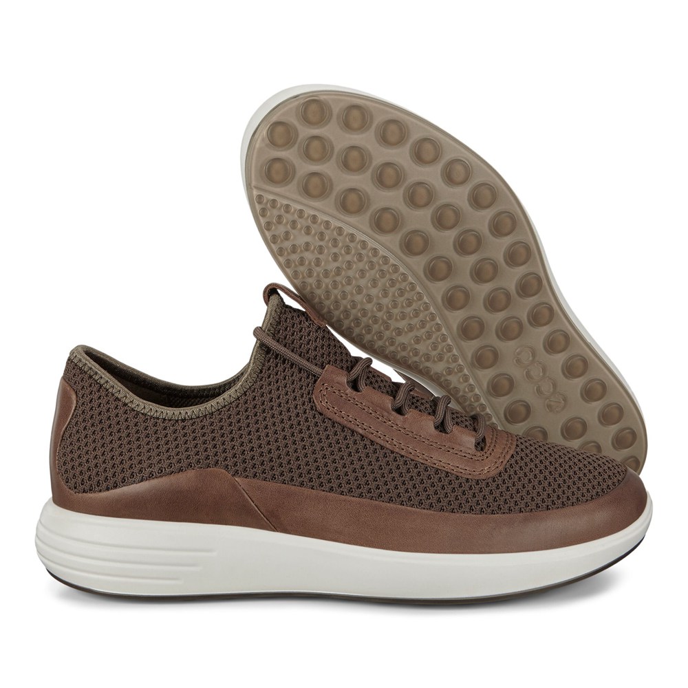 Tenis Hombre - ECCO Soft 7 Runner Meshs - Marrom - TUM086429